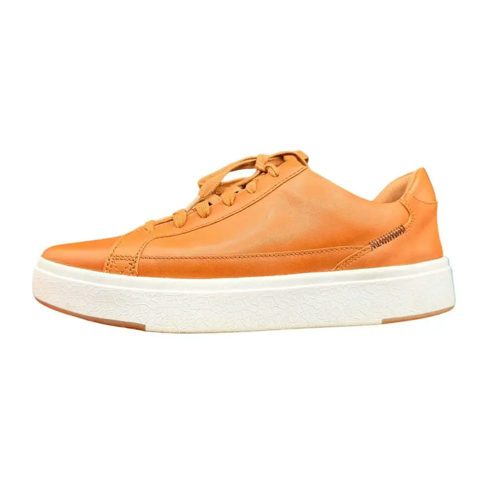 Kizik Vegas Leather Hands Free Sneakers Cognac Brown Men’s 9 W women’s 10.5 W